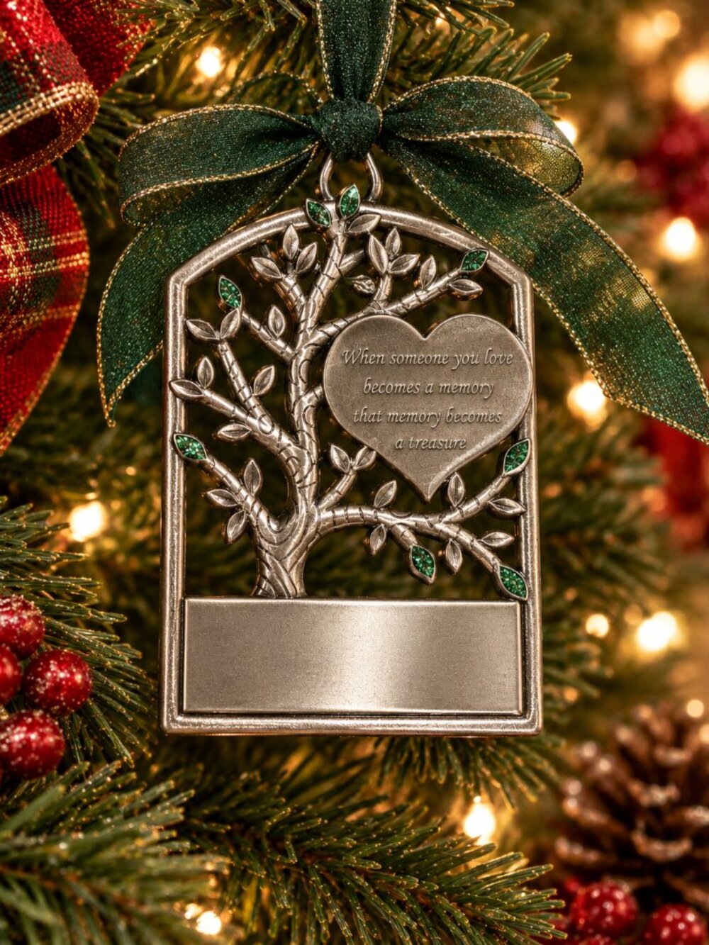 Pewter Memorial Ornament Holiday